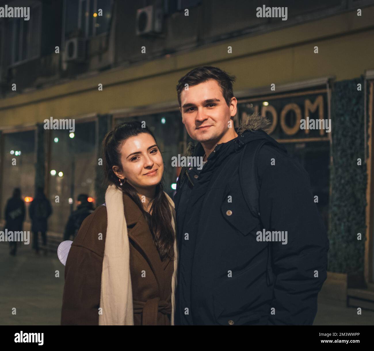 Young couple in dark hi-res stock photography and images - Alamy
