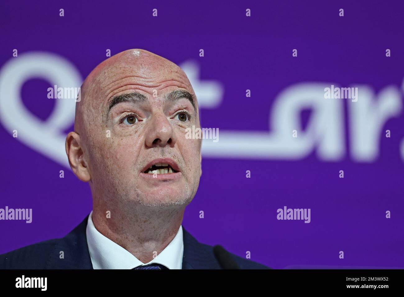 Gianni Infantino press conference during the FIFA World Cup Qatar 2022