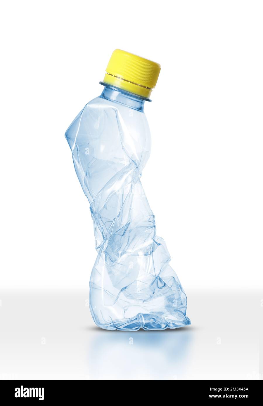 Crushed plastic bottle isolated hi res stock photography and
