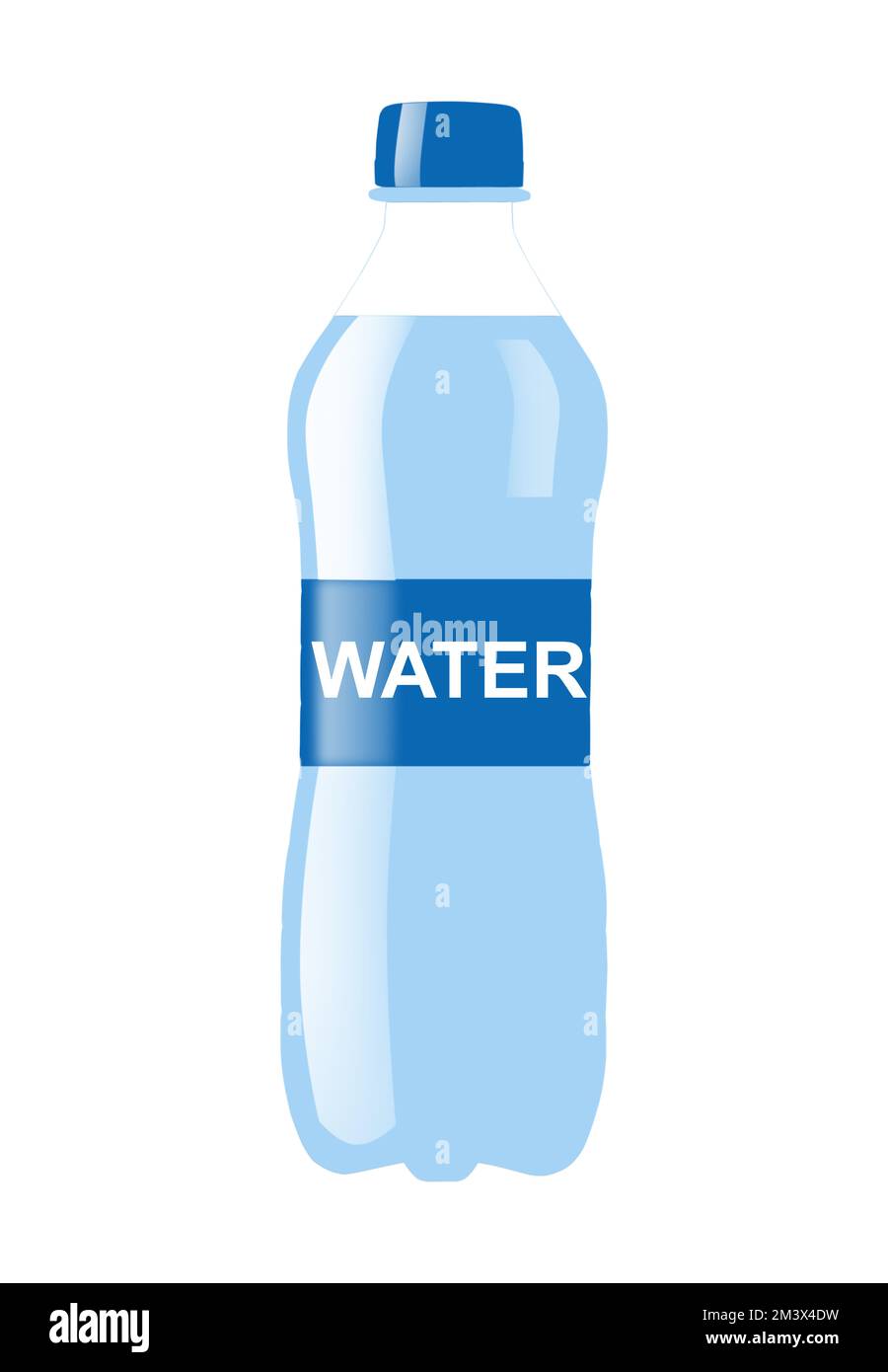 plastic bottle with water on a white background Stock Photo - Alamy