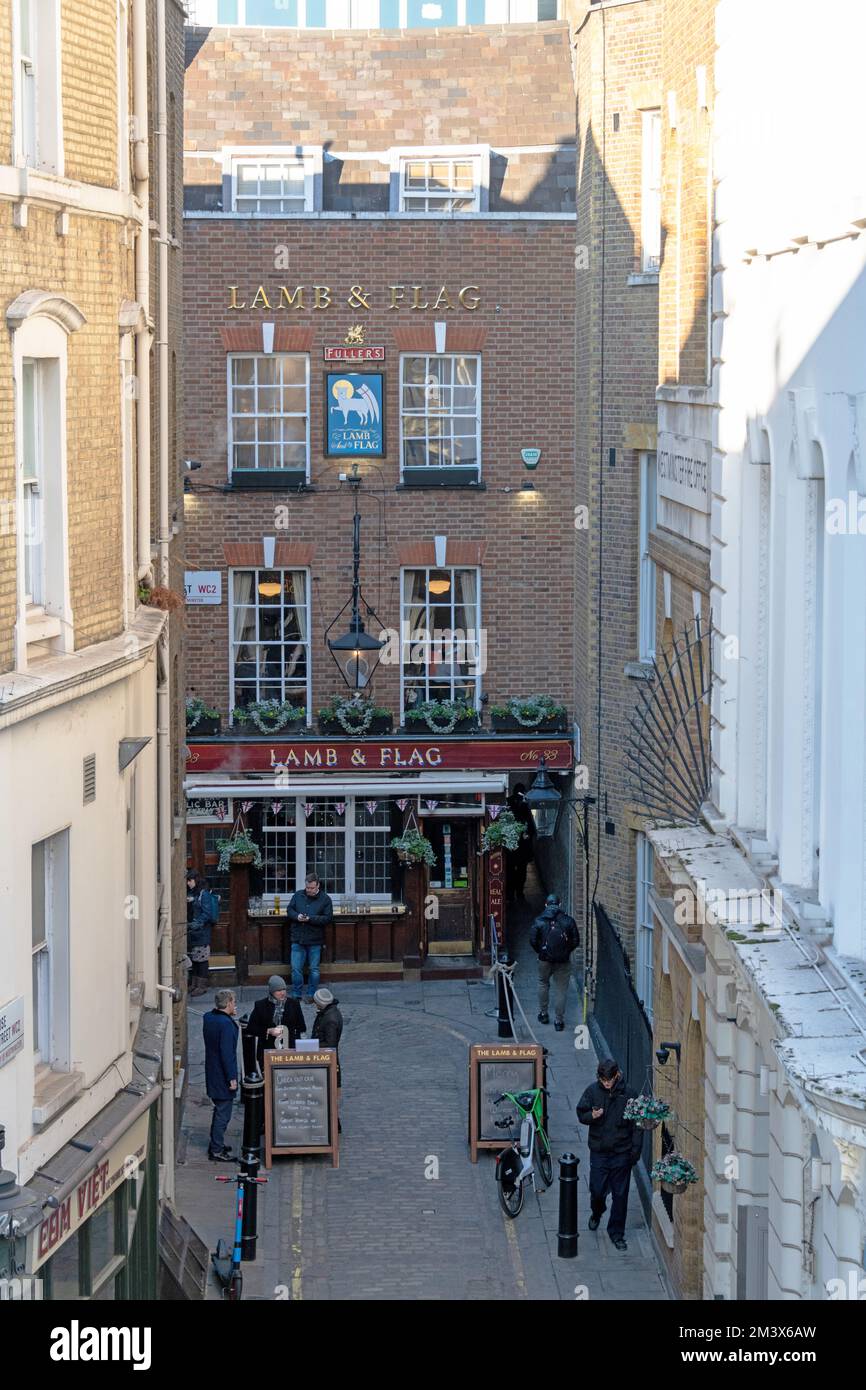 The Lamb and Flag Pub in Rose St, London, WC2 Stock Photo Alamy