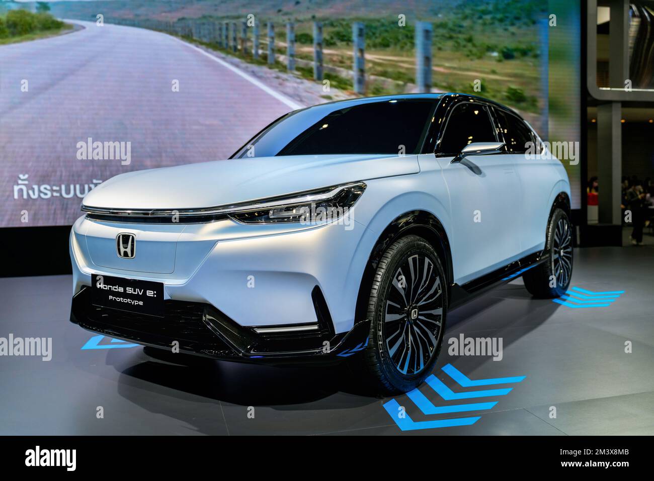 Thailand Dec 12, 2022 Honda EV car on display at Thailand