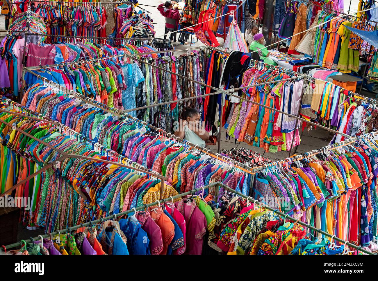 Colorfull dresses for sale at Brook Street Market (in Brook Street