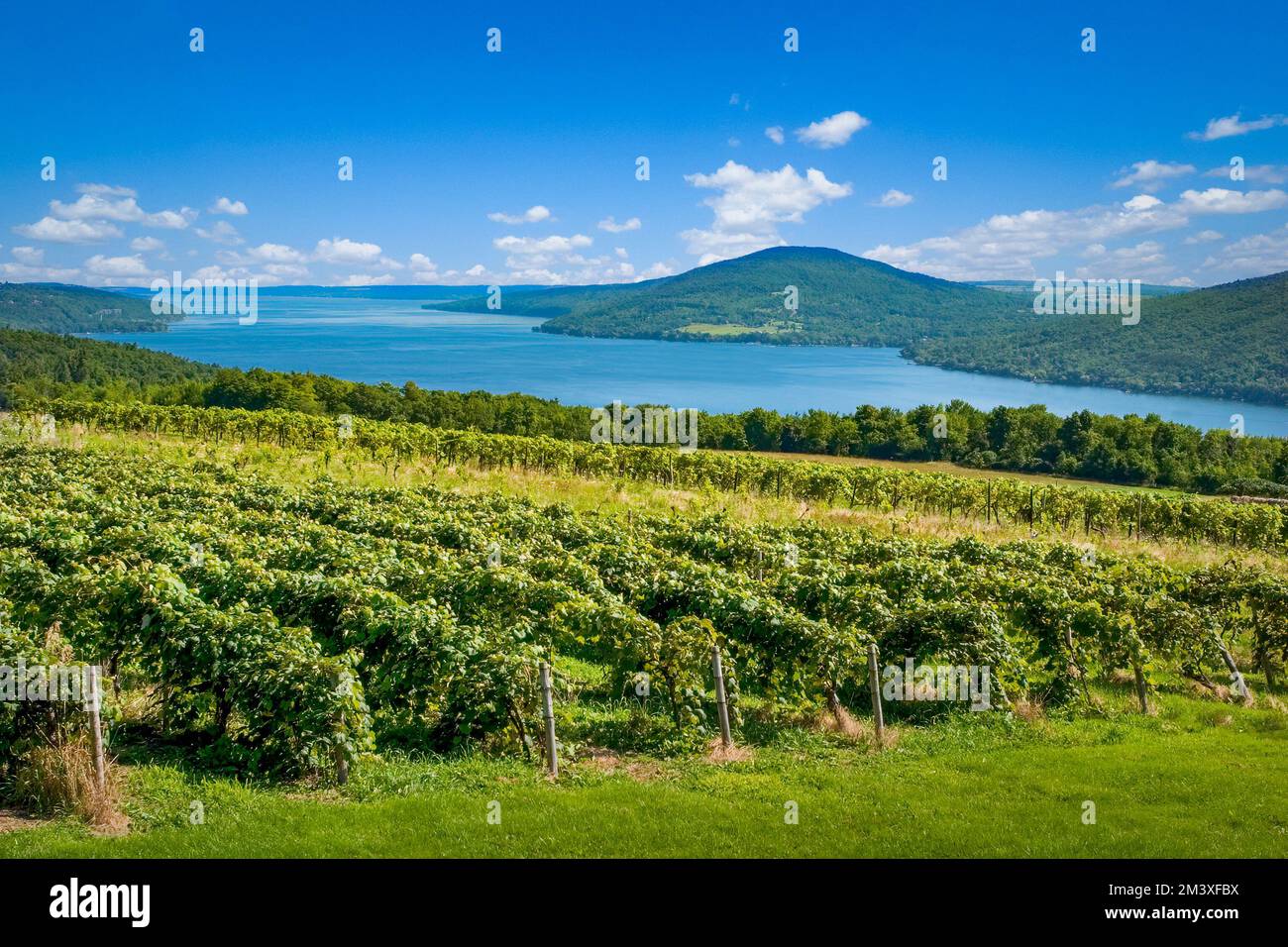 Canandaigua Lake in the Finger Lakes region of New Yrok State in the USA Stock Photo
