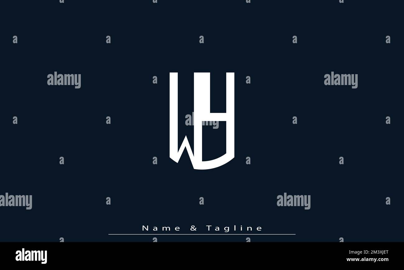Alphabet letters Initials Monogram logo WY , YW Stock Vector