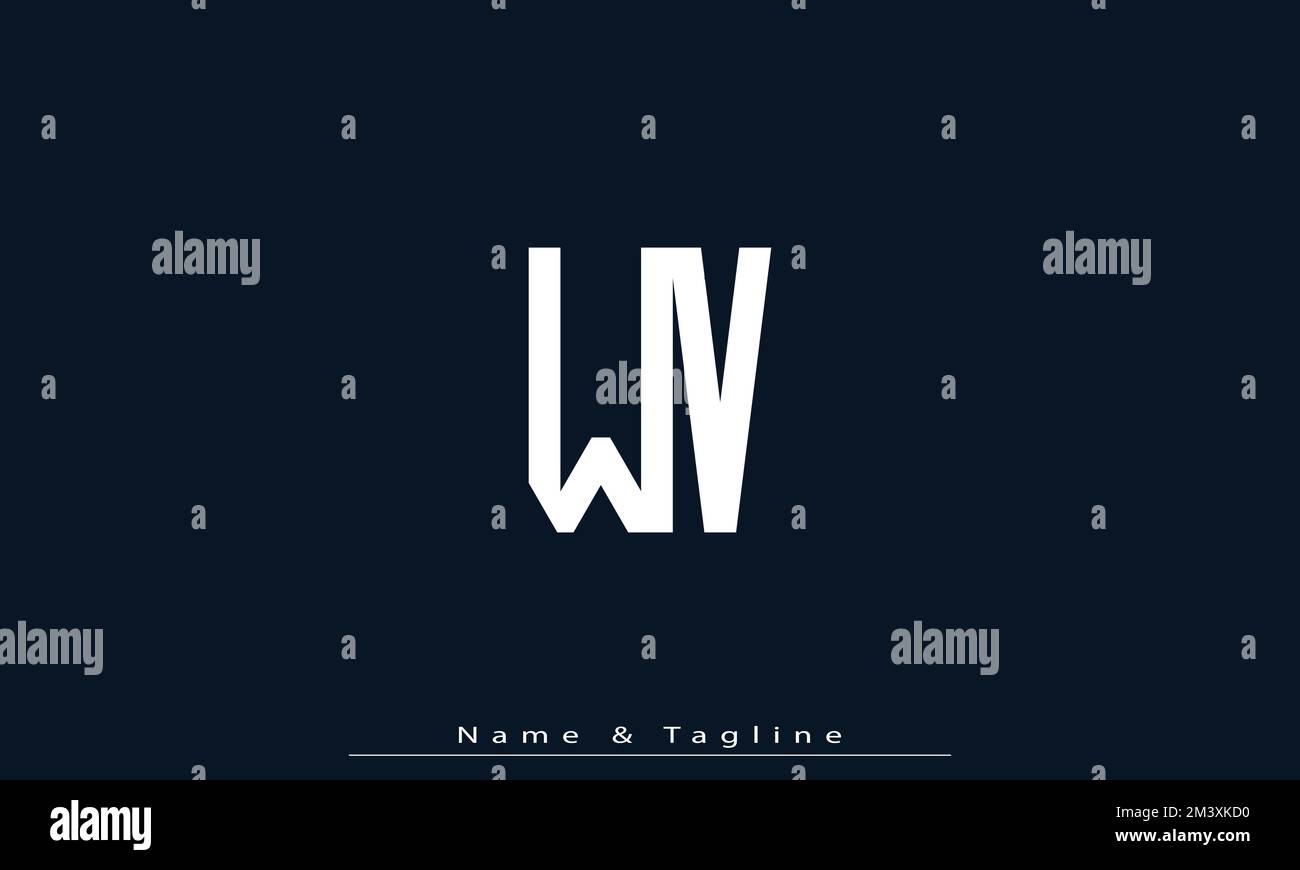 Alphabet letters Initials Monogram logo WV , VW Stock Vector Image ...