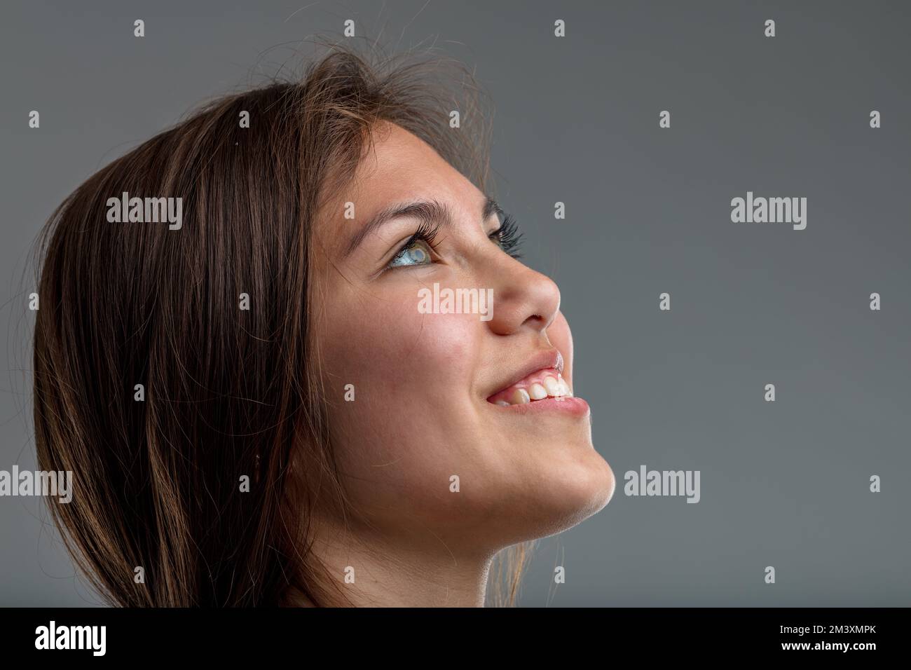 Mugshot beautiful young woman hi-res stock photography and images - Alamy