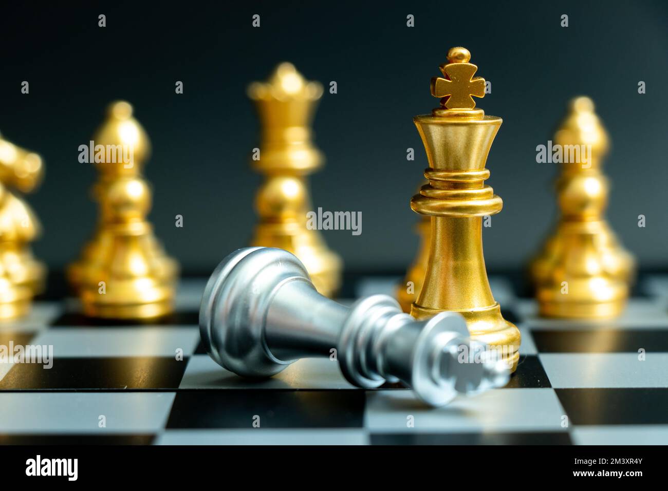 Premium Photo  The silver king chess piece standing in front of