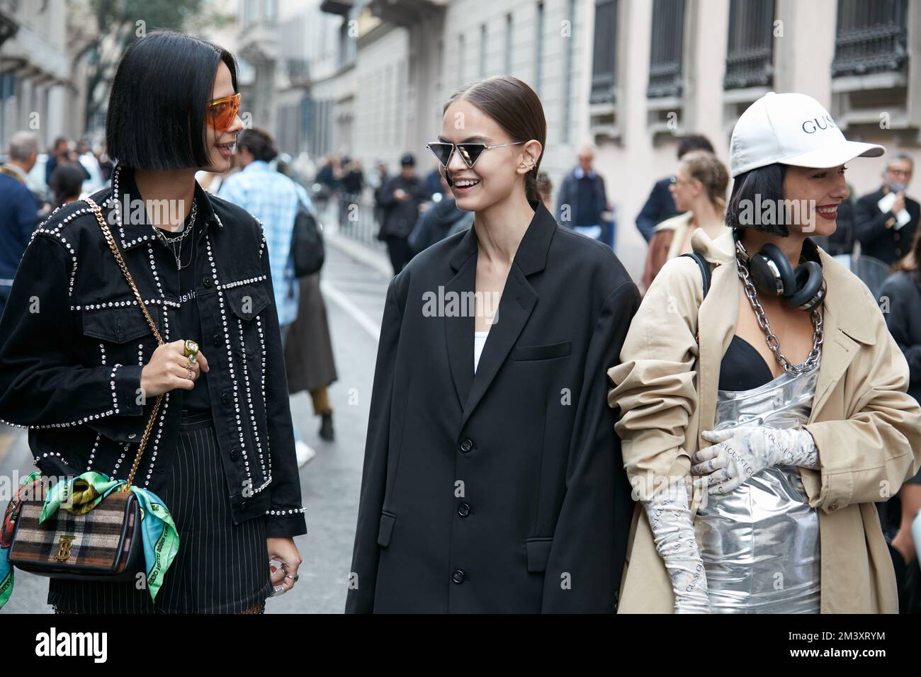 black-leather-jacket-with-maxi-dress-and-chanel-bag-milan-fashion-week- street-style-september-2016 - Meagan's Moda