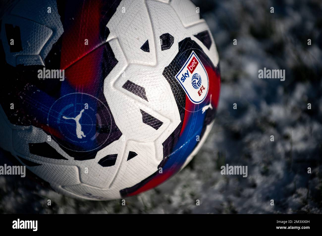 PUMA Official Match Ball EFL 22/23 Stock Photo