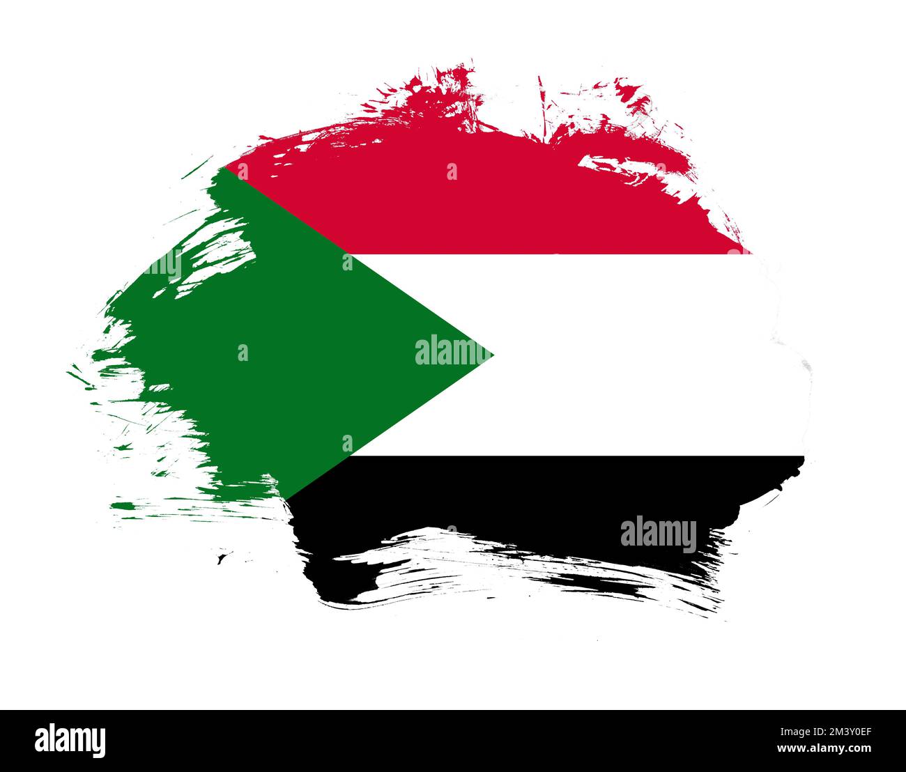 Sudan painted flag hi-res stock photography and images - Alamy