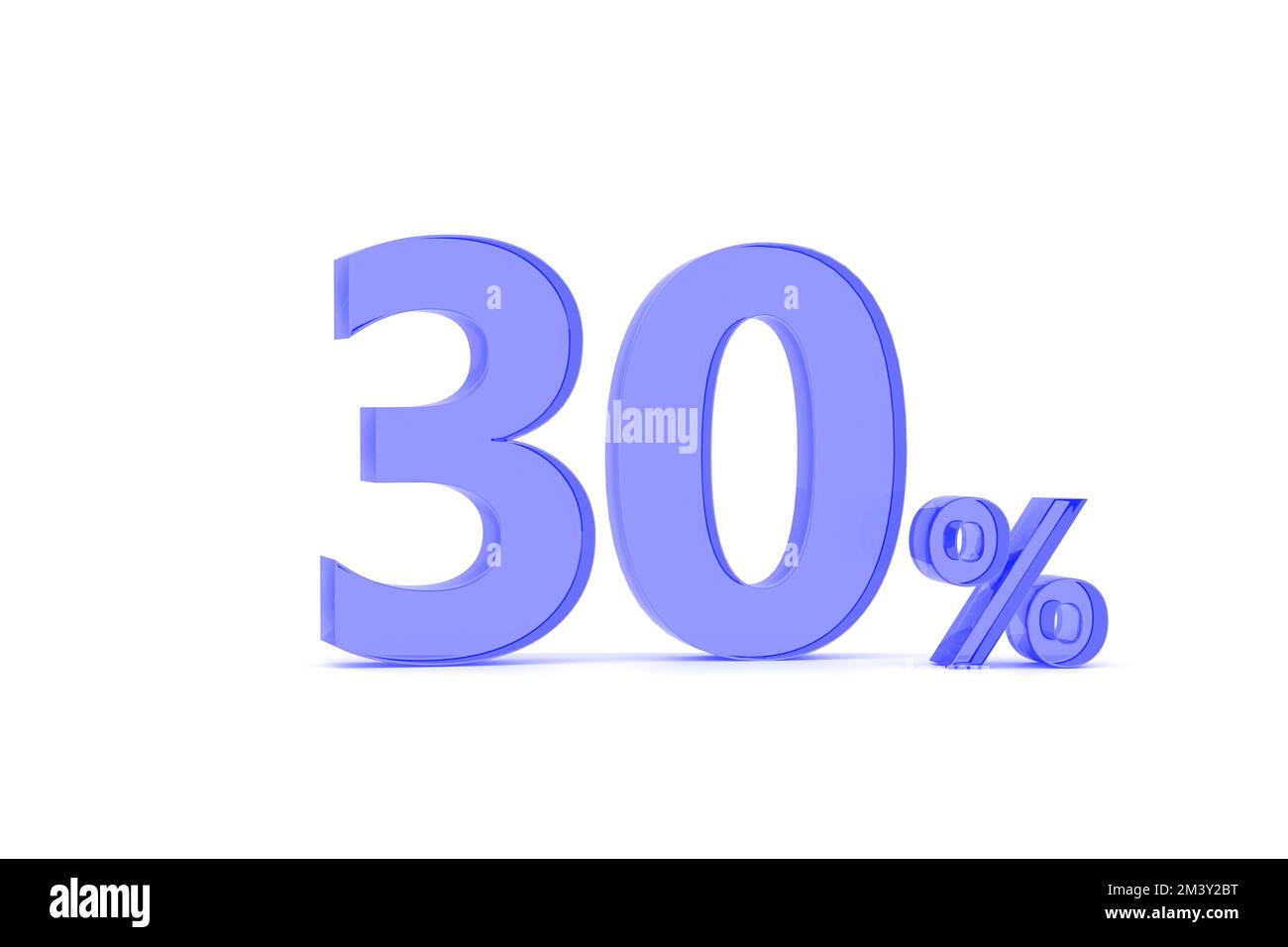 3D. Percentage icon 3D in red glass on white background 3d illustration Stock Photo