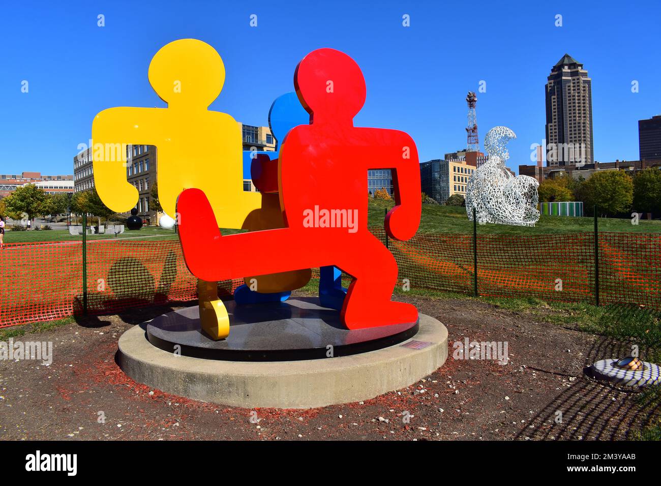 Des Moines, IOWA, USA - October 22, 2022: The John and Mary Pappajohn Sculpture Park Stock Photo