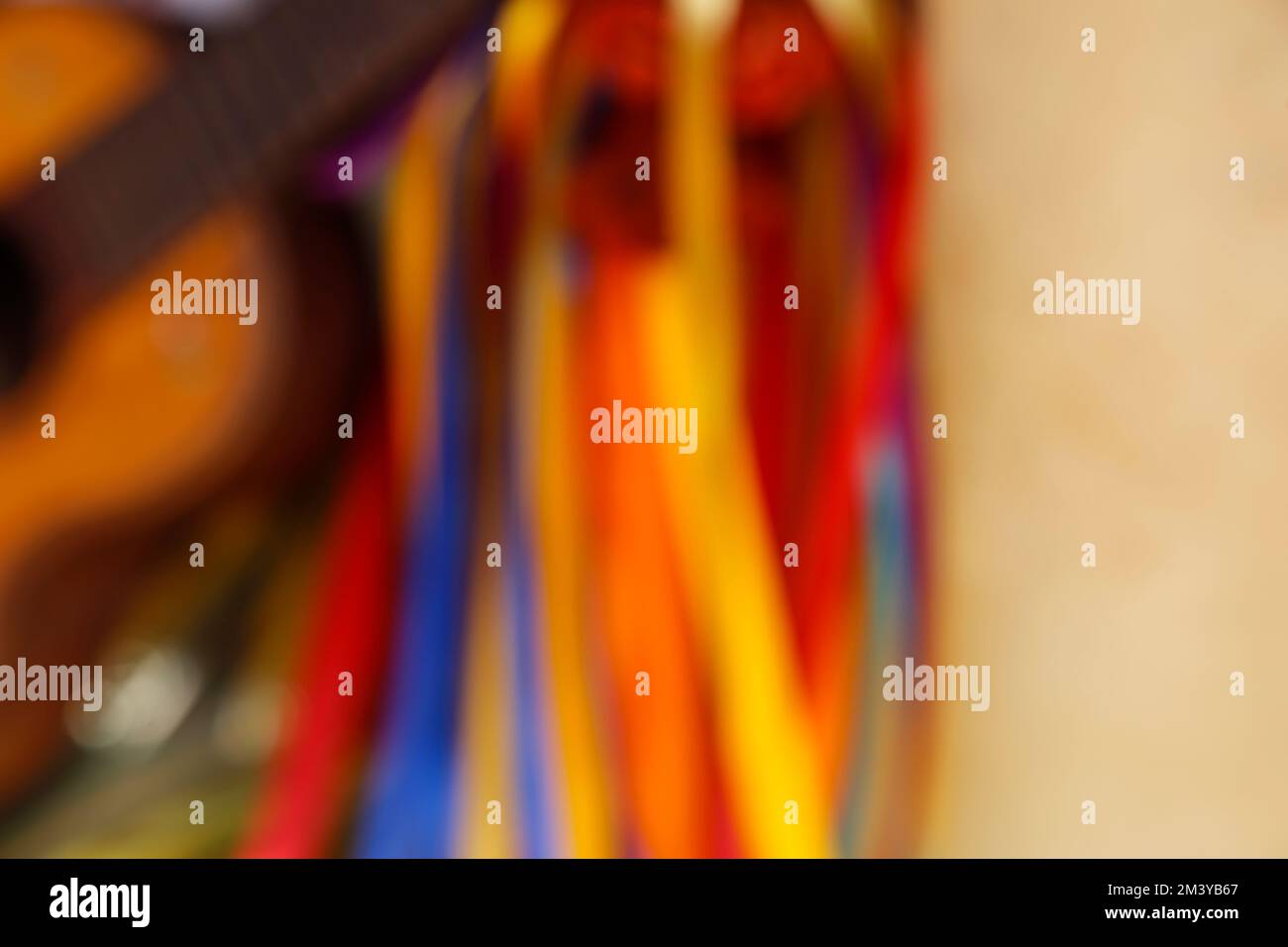 defocused colored ribbons - revelry of kings background - folia de reis ...