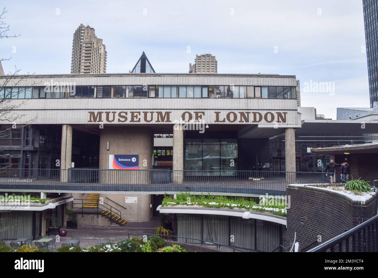 London, UK. 17th December 2022. Exterior view of the Museum Of London. The Museum Of London has permanently closed its London Wall site next to the Barbican ahead of the relocation to Smithfield Market. Due to open in 2026, it will change its name to London Museum. Credit: Vuk Valcic/Alamy Live News Stock Photo