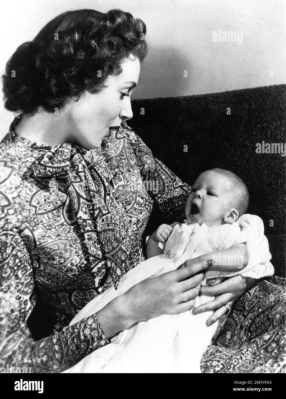 DEBORAH KERR with her first child daughter MELANIE JANE HARTLEY born on December 27th 1947 publicity for Metro Goldwyn Mayer Stock Photo