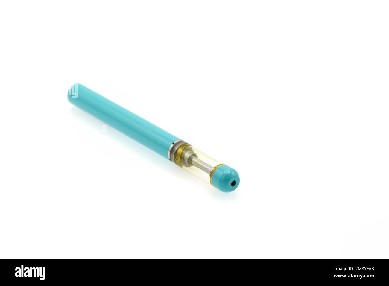 Electronic vape pens are a common item used by many to consume nicotine and cannabis products.  They are simple, less obtrusive than coventional ways Stock Photo