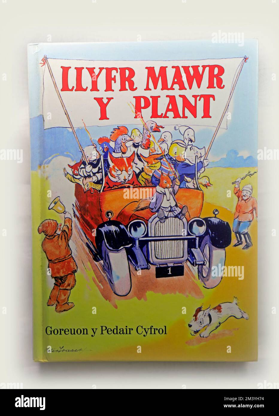 Llyfr Mawr Y Plant - Welsh language children;s book. Studio setup Stock Photo