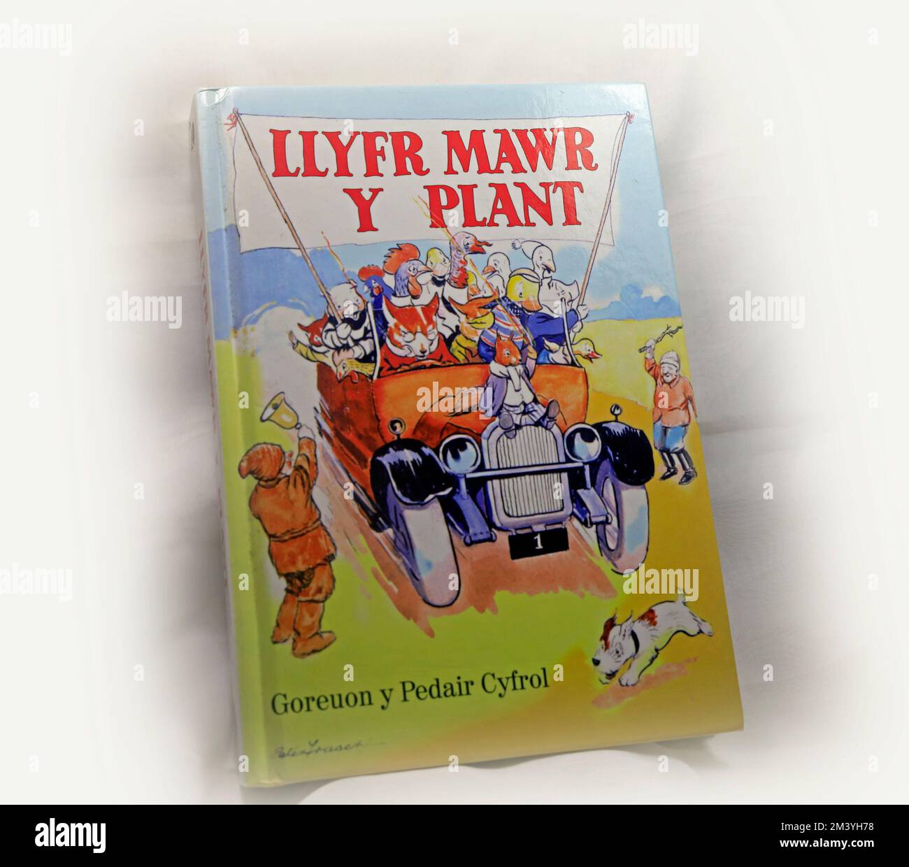 Llyfr Mawr Y Plant - Welsh language children;s book. Studio setup Stock Photo