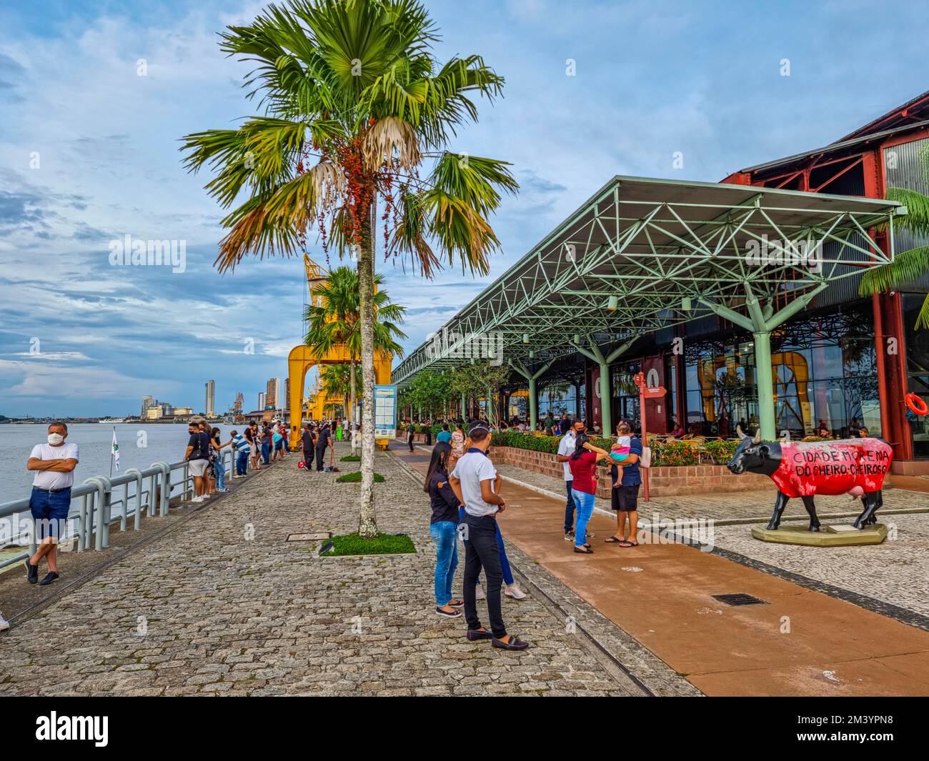 Estacao das Docas, renovated Pier, Belem, Brazil Stock Photo