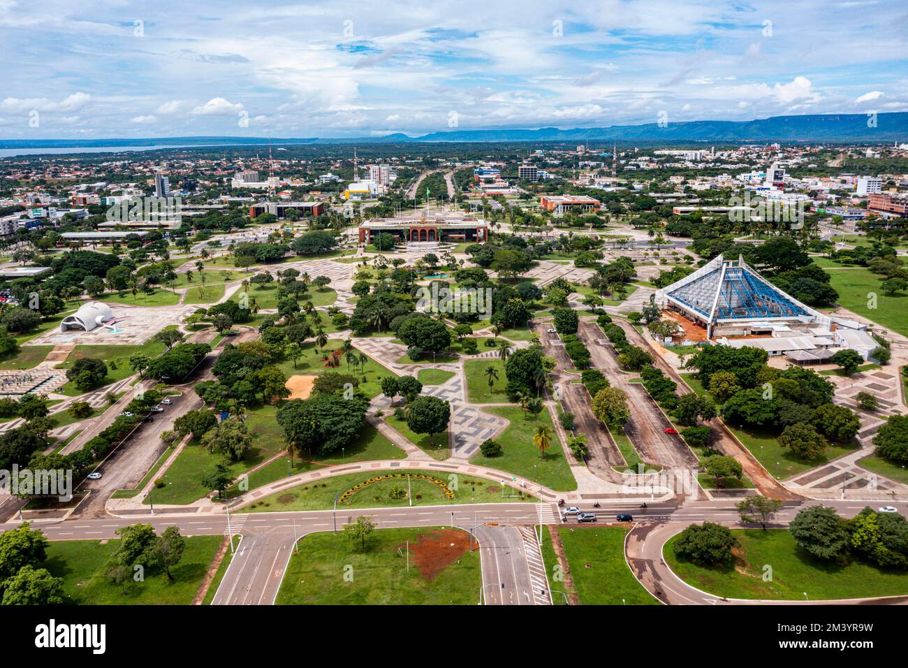 Aerial of Palmas, Tocantins, Brazil Stock Photo