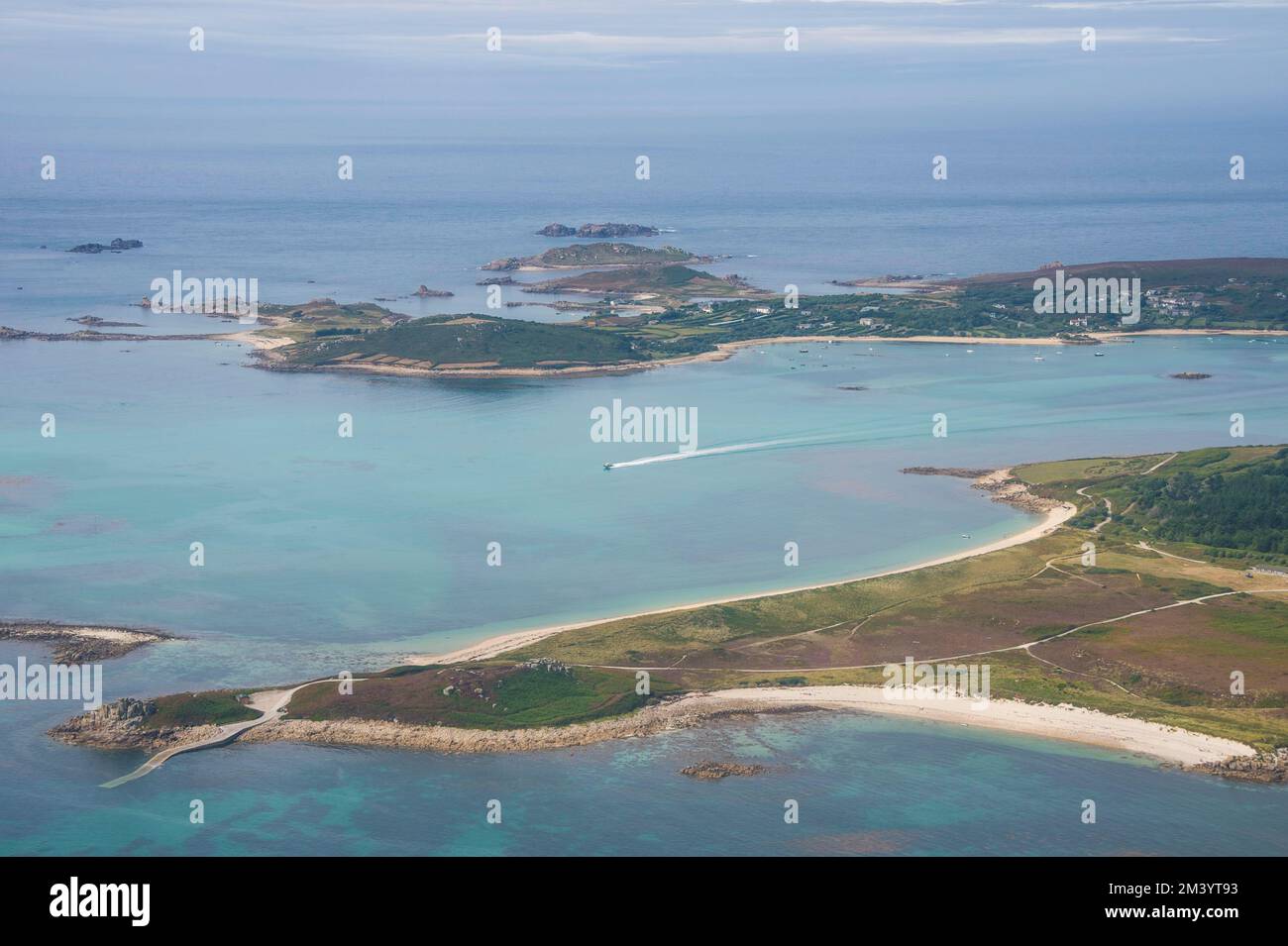 Aerial of the Isles of Scilly, England, United Kingdom Stock Photo Alamy