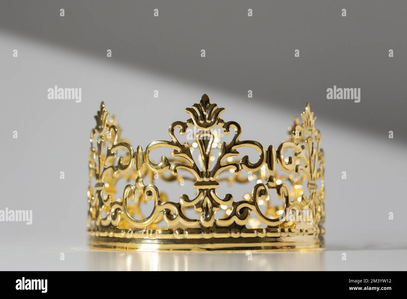 Epiphany day gold crown Stock Photo