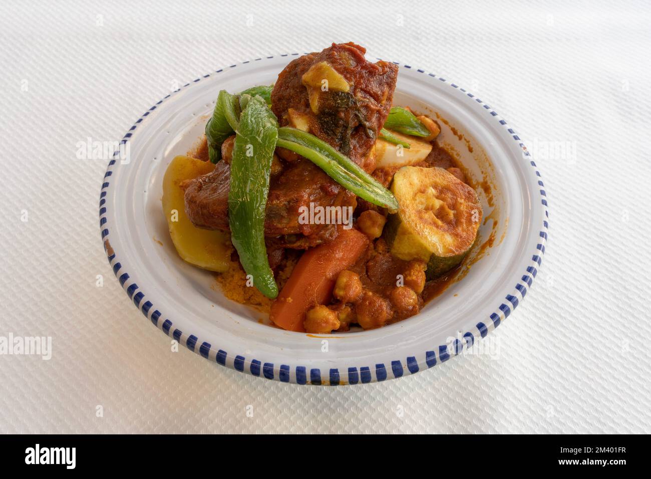 Tunisian dishe culinary Still Life. Lamb couscous Stock Photo - Alamy