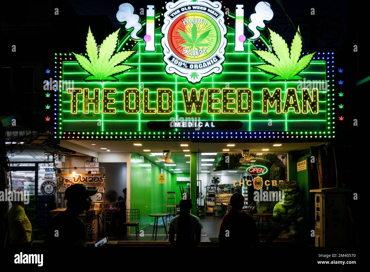 Pattaya, Chonburi, Thailand. 17th Dec, 2022. People stand outside of