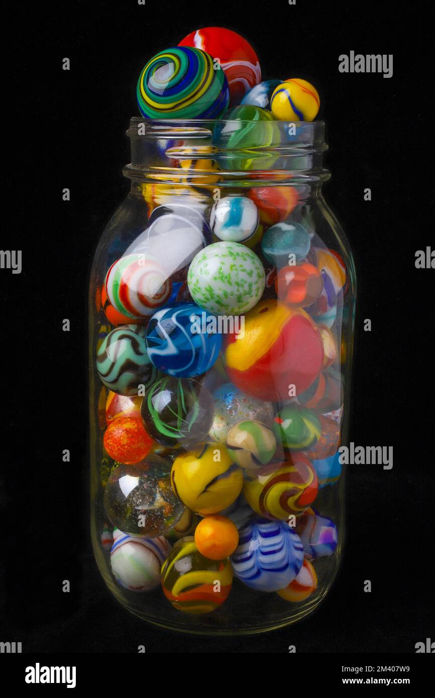 Jar of marbles hires stock photography and images Alamy