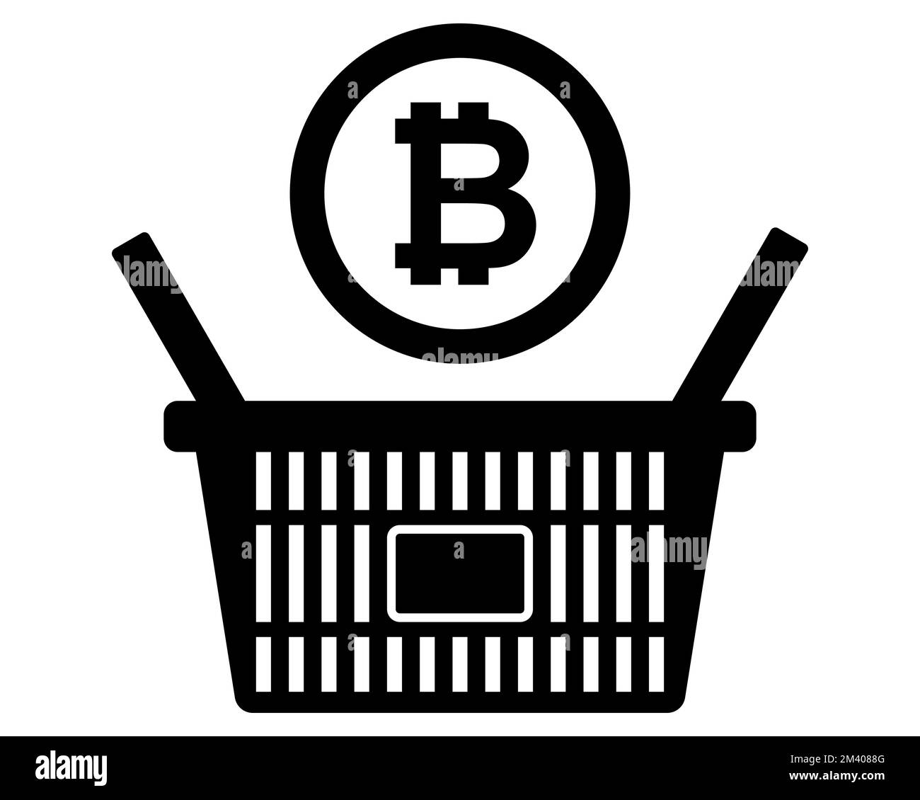 Cryptocurrency and coin in shopping cart symbol Vector illustration Stock  Vector Image & Art - Alamy