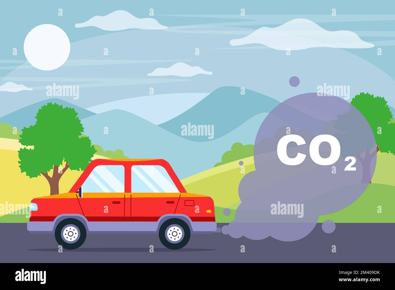 the car produces a large amount of exhaust gases. delusional substances