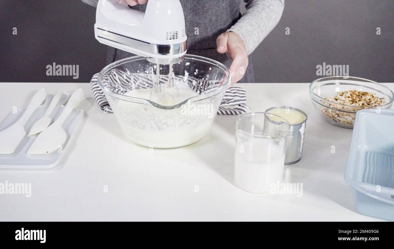 Coconut ice cream Stock Photo - Alamy