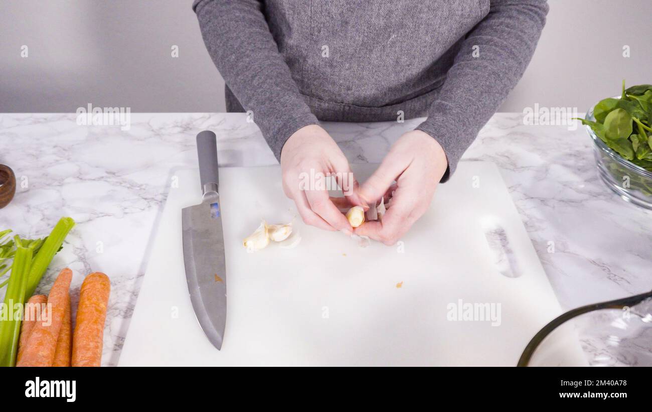 White bean soup Stock Photo