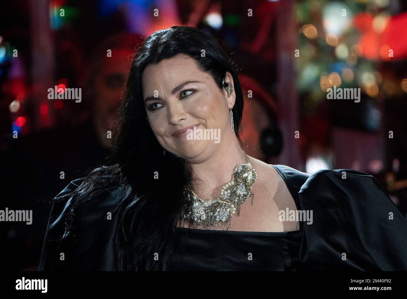 Rome, Italy, December 17, 2022 - Amy Lee, singer and voice of the group  "Evanescence", attends at the concert "Concerto per la Pace - XXX Concerto  di Natale" in Auditorium Conciliazione in