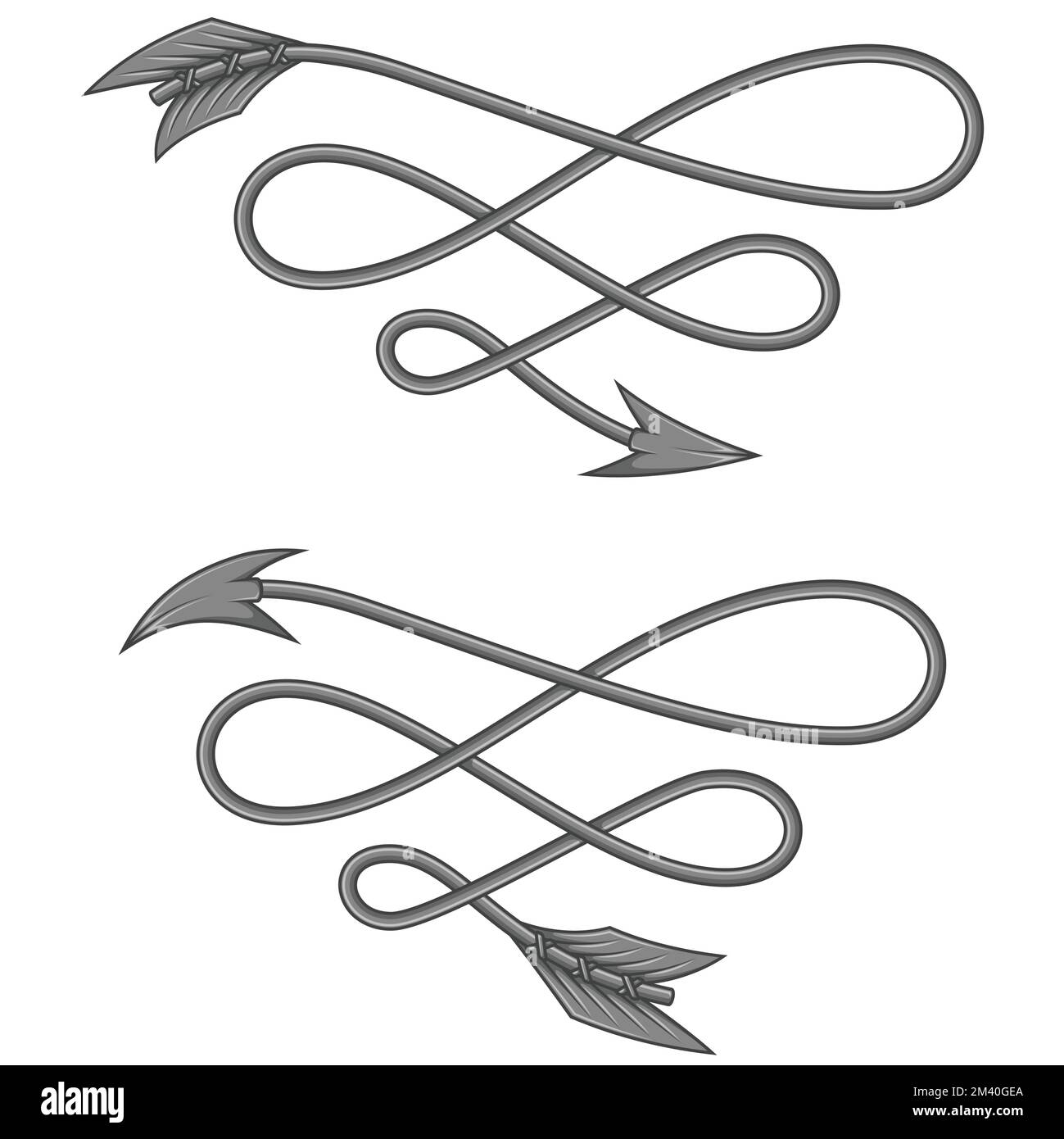 Curved Arrow Vector Design To Decorate A Text Title Stock Vector Image 