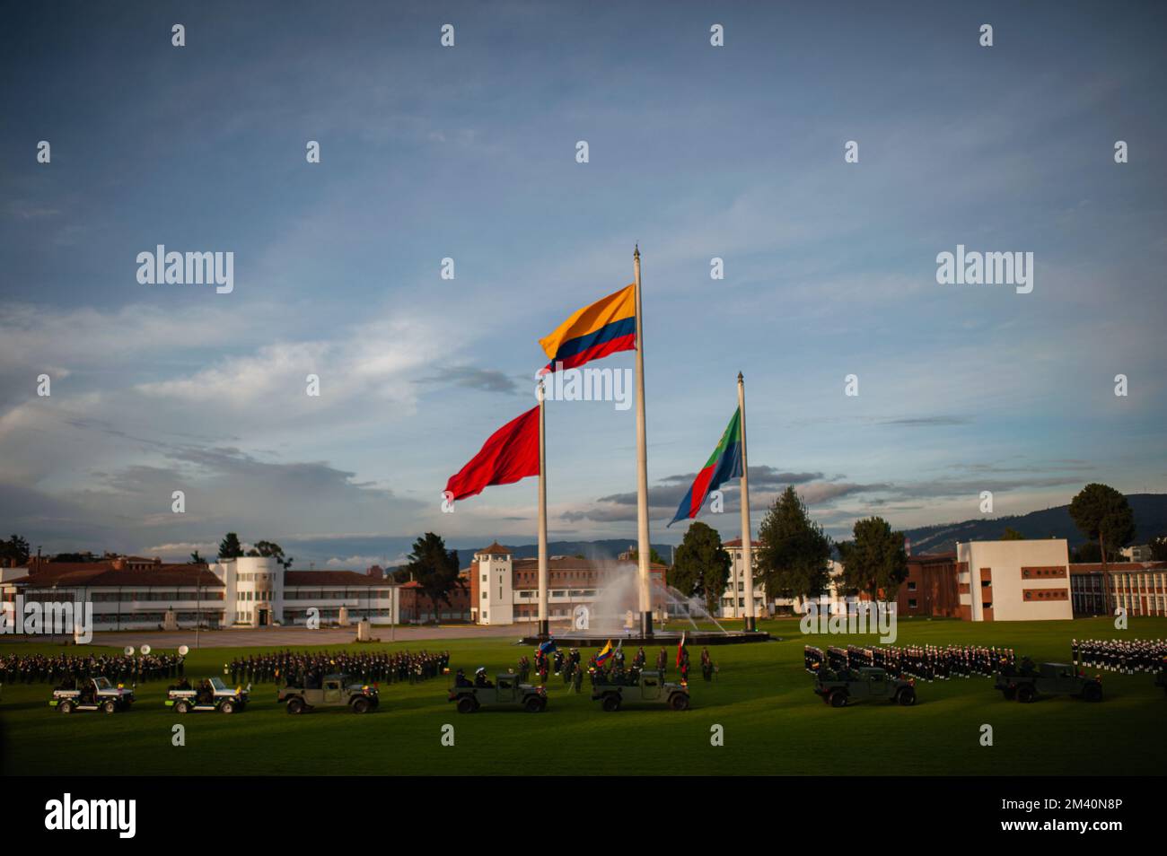Bogota, Colombia. 17th Dec, 2022. A general view during the promotion ceremony of new Generals and Admirals of the Police and Military Forces at the Jose Maria Cordova Military School in Bogota, Colombia on December 17, 2022. Photo by: S. Barros/Long Visual Press Credit: Long Visual Press/Alamy Live News Stock Photo