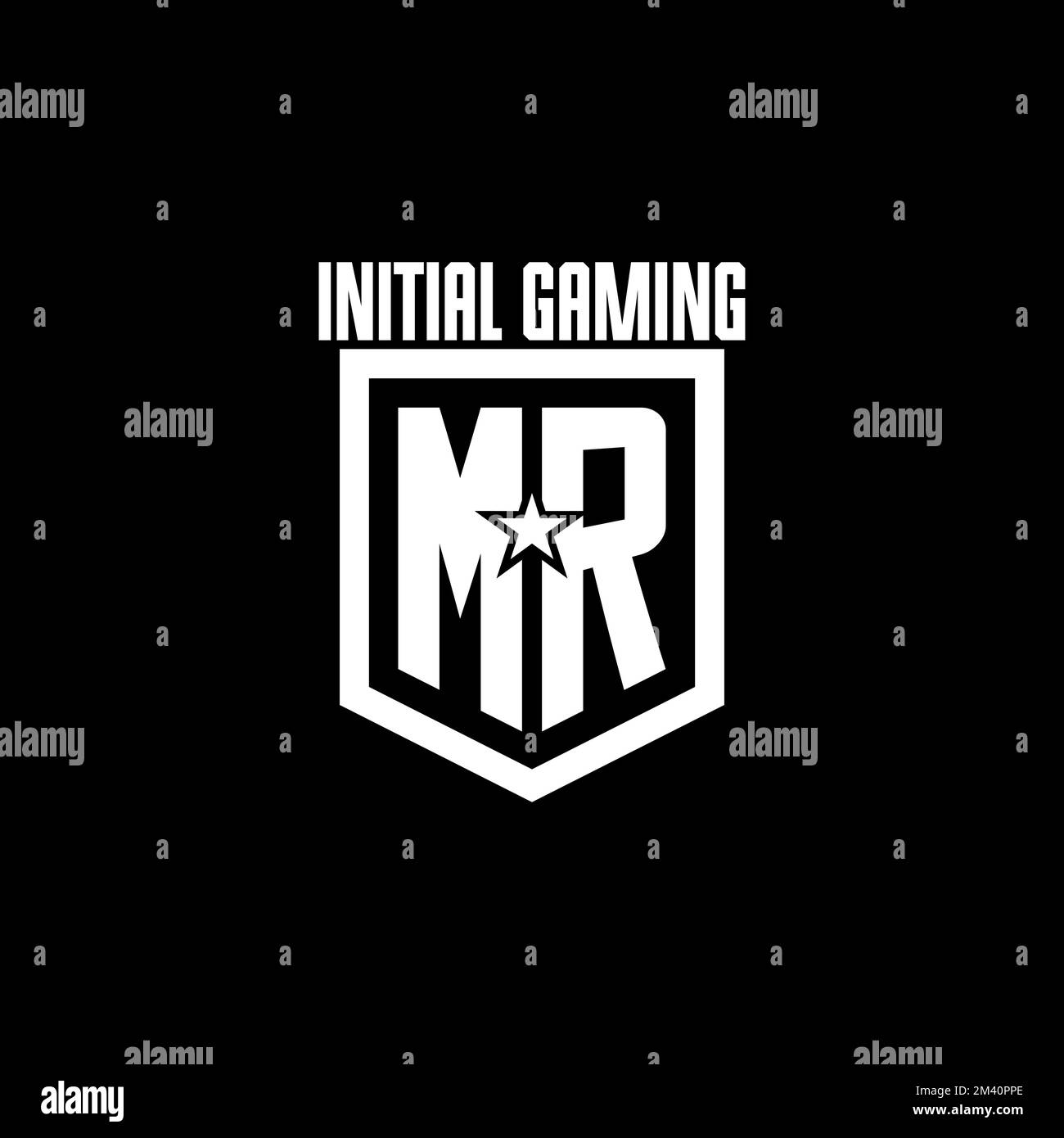 mr-initial-gaming-logo-with-shield-and-star-style-design-inspiration