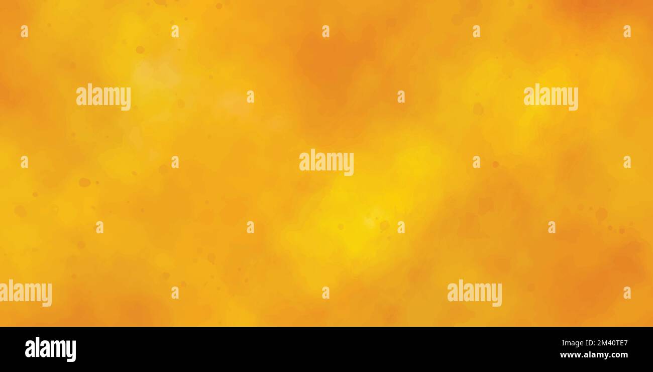 Orange and yellow watercolor background with grunge texture, beautiful ...
