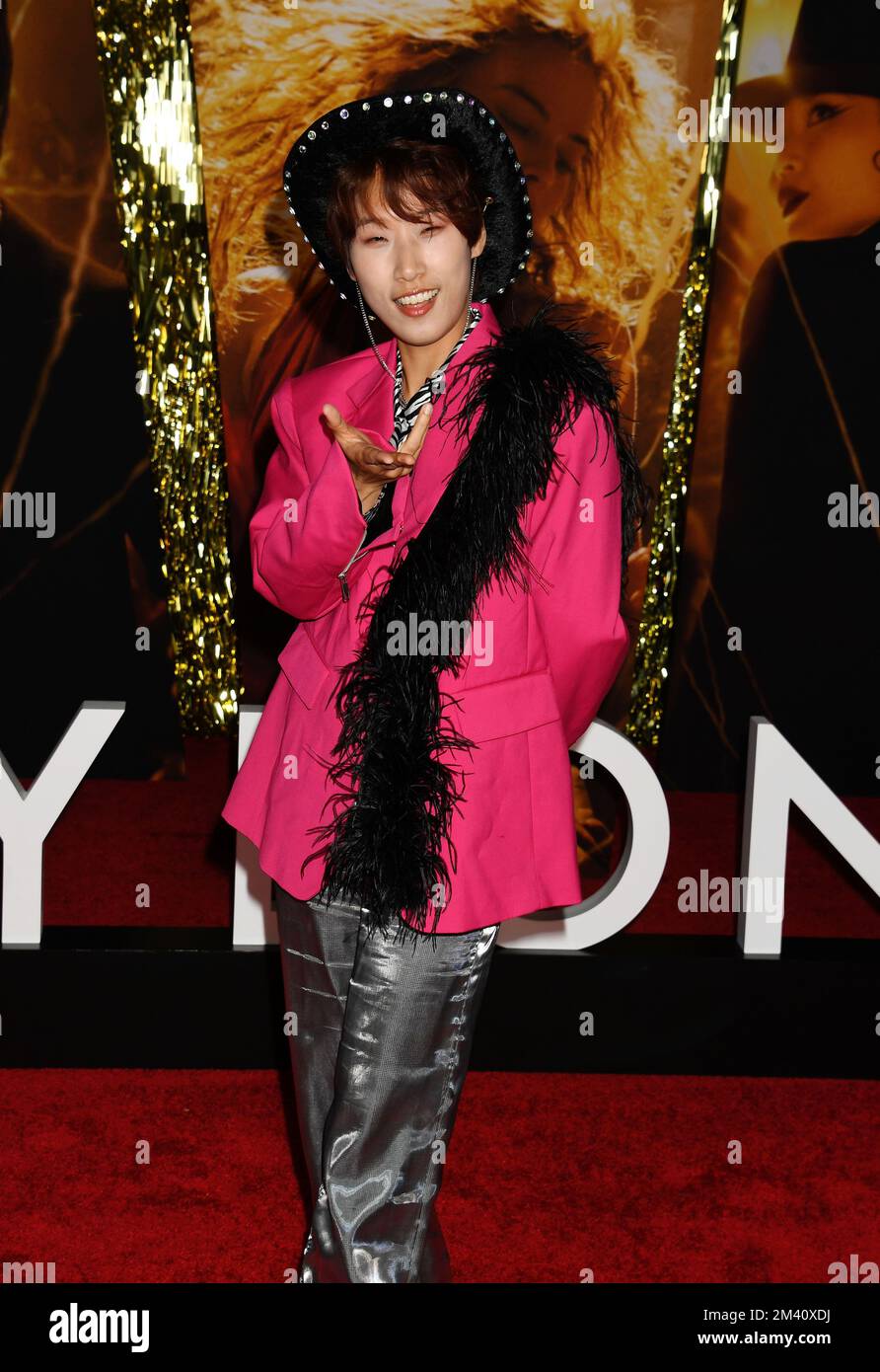 LOS ANGELES, CALIFORNIA - DECEMBER 15: Lee Eun-Jae attends the Global Premiere Screening of 'Babylon' at Academy Museum of Motion Pictures on December Stock Photo