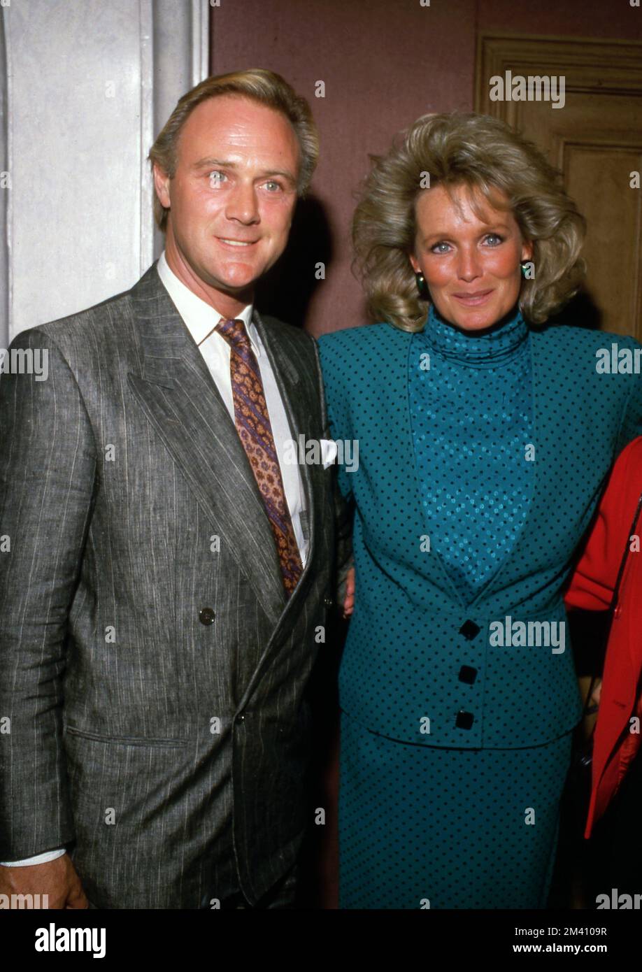 Linda Evans And Christopher Cazenove At The 150th Episode Of The 