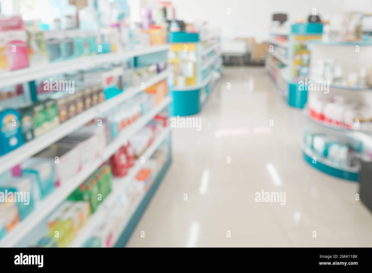 pharmacy drugstore shop interior with medicines vitamins supplement and
