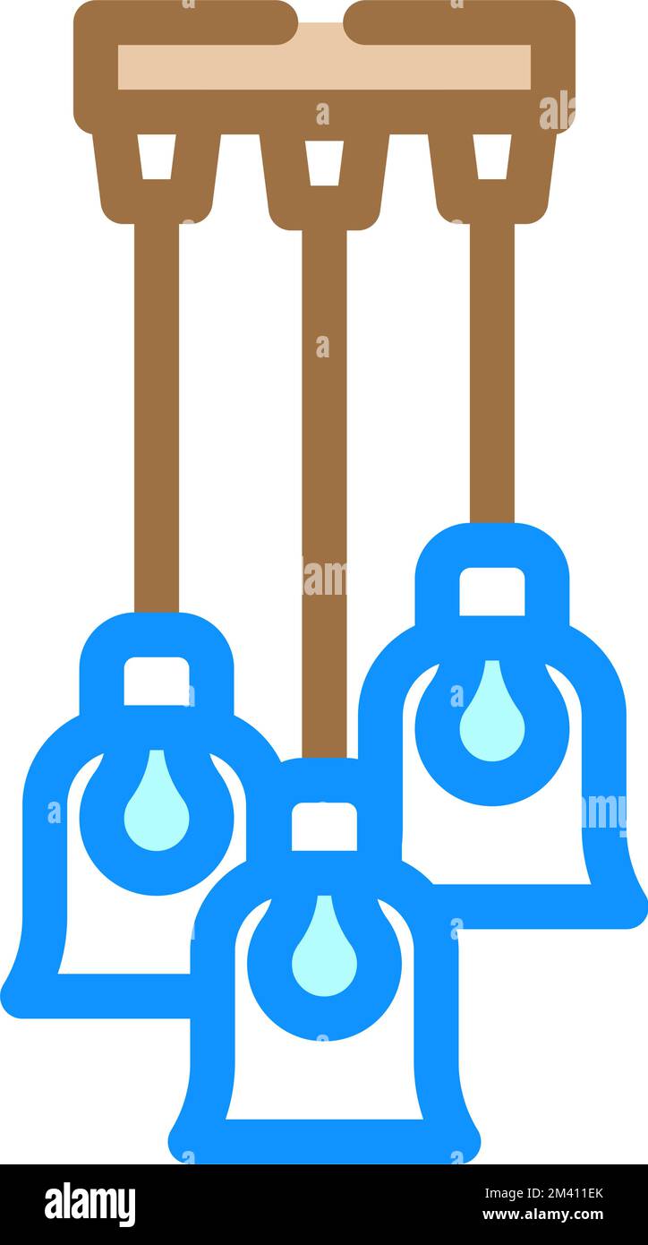 home lamp ceiling color icon vector illustration Stock Vector Image ...