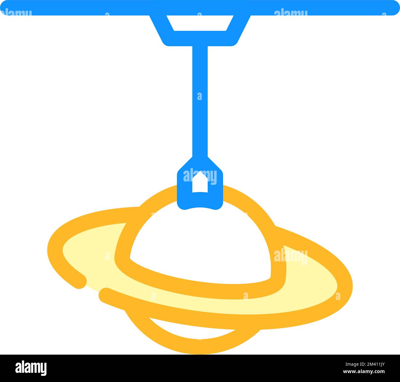 modern lamp ceiling color icon vector illustration Stock Vector Image ...