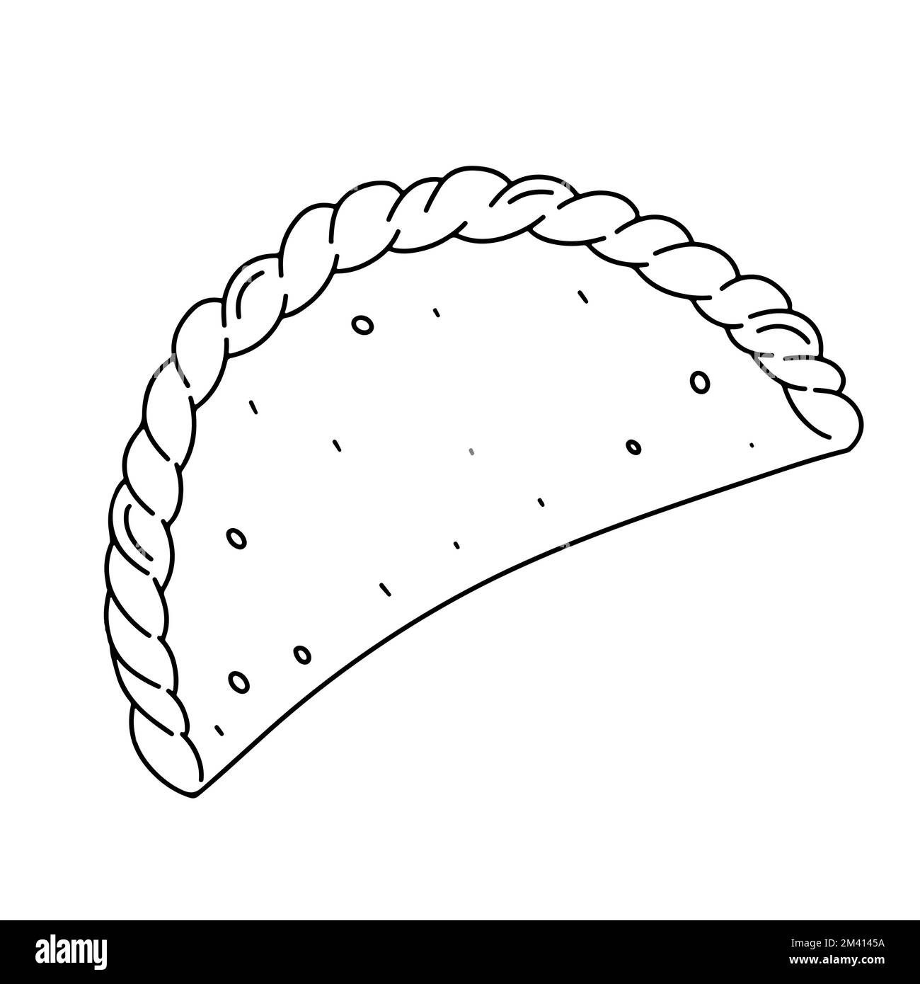 Empanada traditional Black and White Stock Photos & Images Alamy