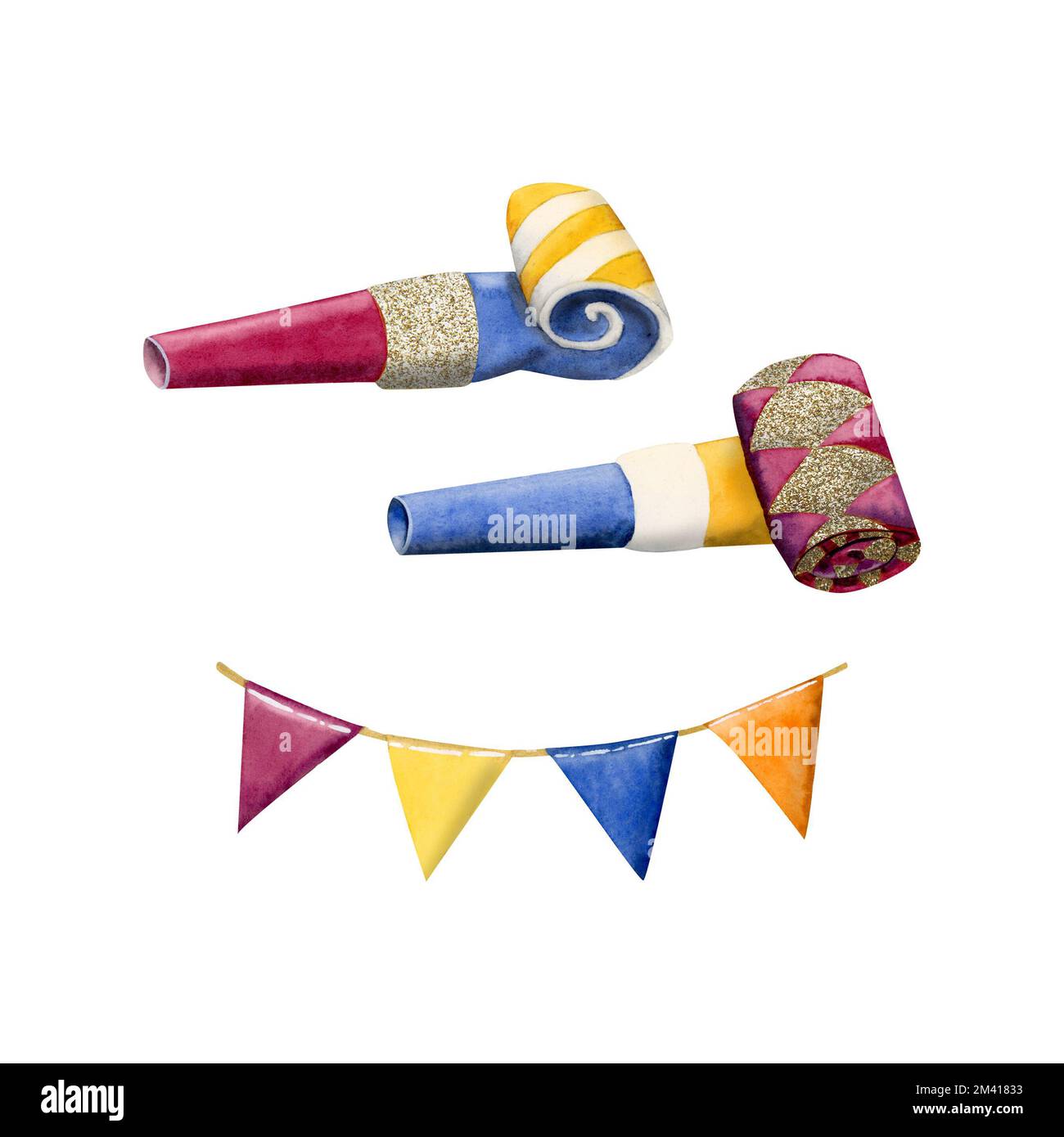 Birthday whistle isolated Stock Photo by ©5seconds 127454568