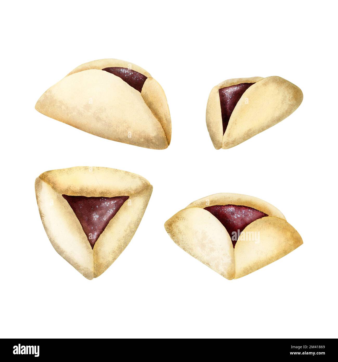 Purim traditional Jewish triangle cookies Oznei Haman, Hamantaschen