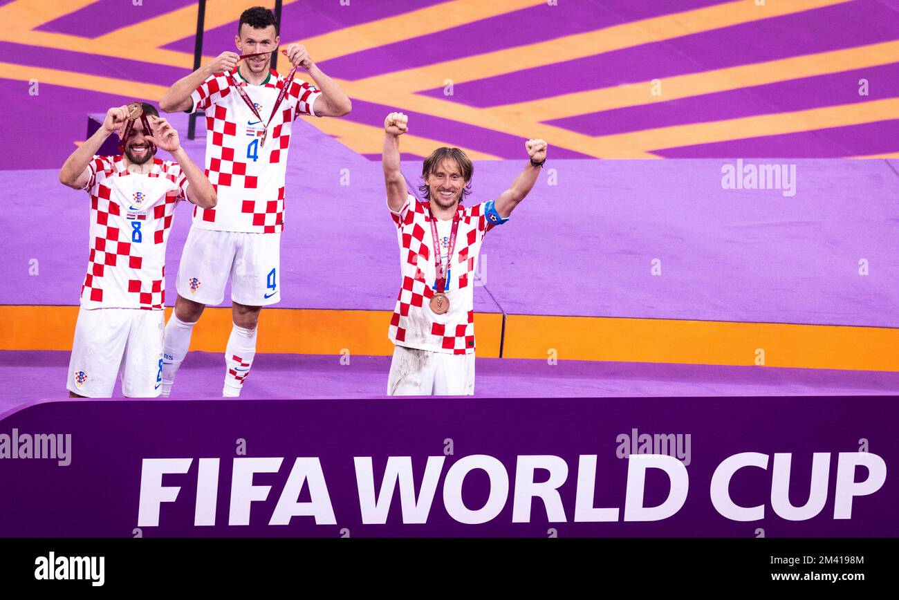 Doha, Qatar. 17th Dec, 2022. Mateo Kovacic (Kroatien), Ivan Perisic