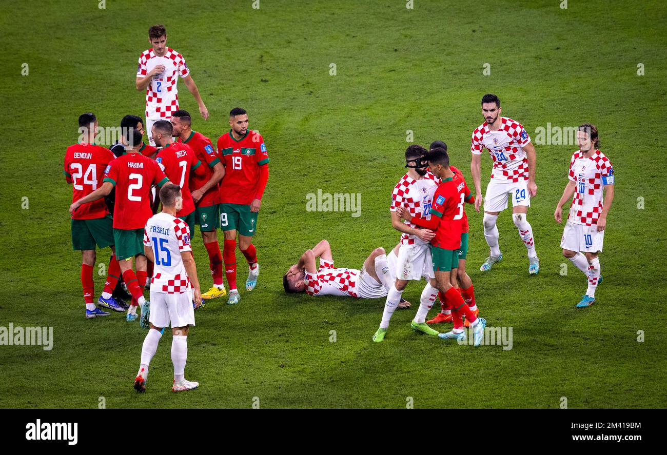 Doha, Qatar. 17th Dec, 2022. Josko Gvardiol (Kroatien) head to head