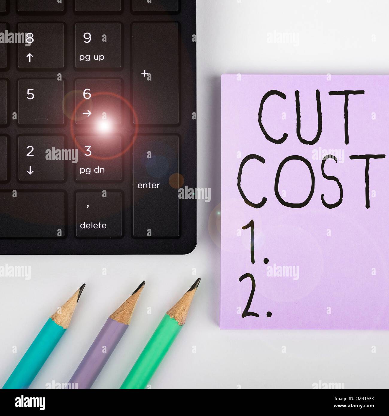 Sign displaying Cut Cost. Word for Measures implemented to reduced